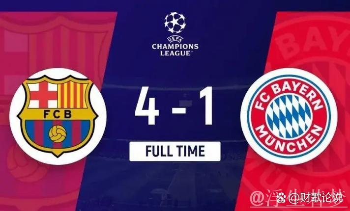 巴萨重返欧冠4强，结束5年低谷，夺冠几率升至27.4%